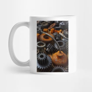 Rusty Oil Can And Old Gears Mug